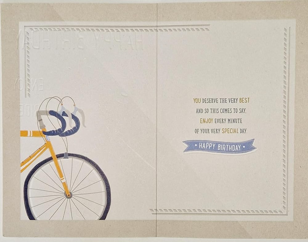 Bicycle Design Birthday Card