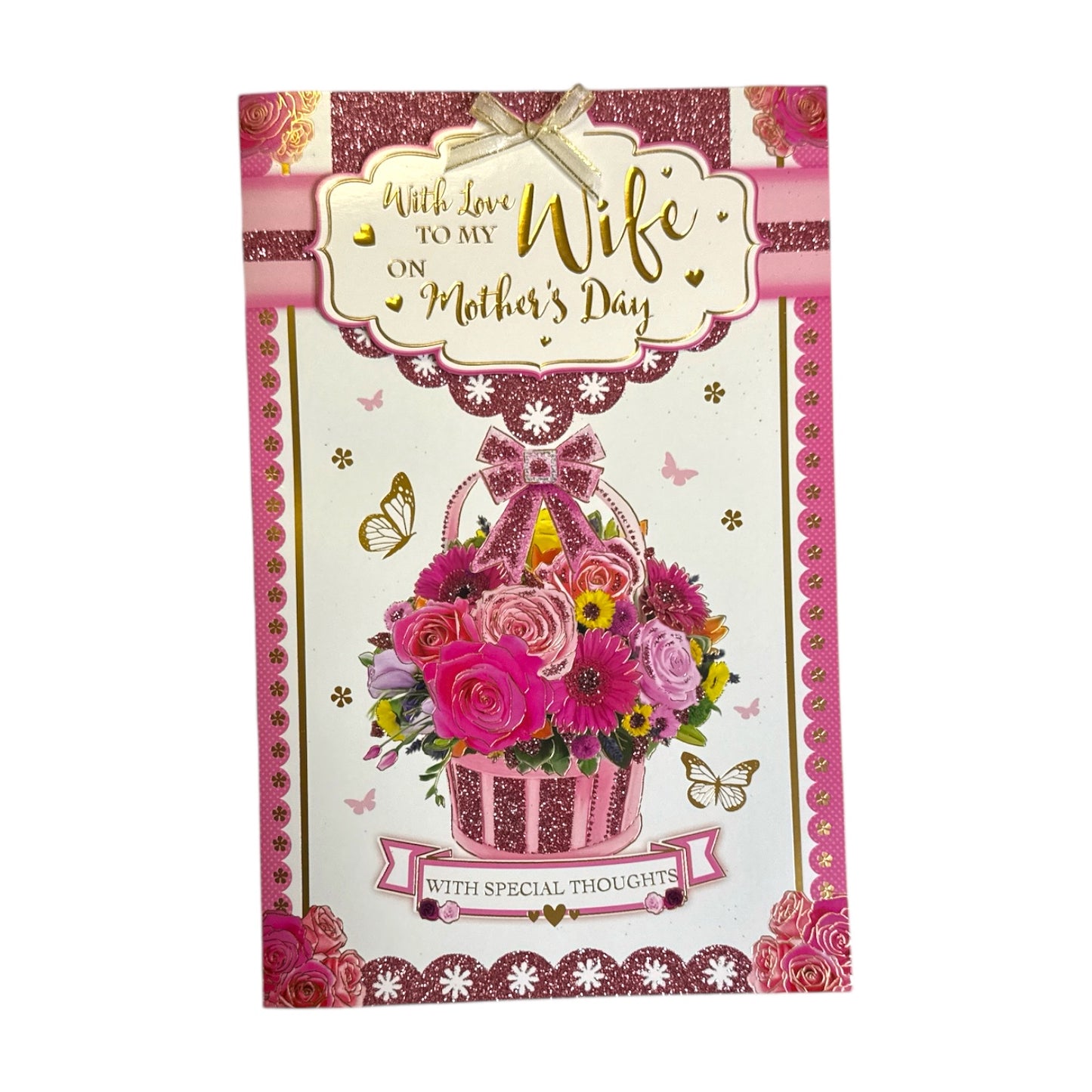 To My Wife Traditional Flower Bouquet Mother's Day Boxed Card