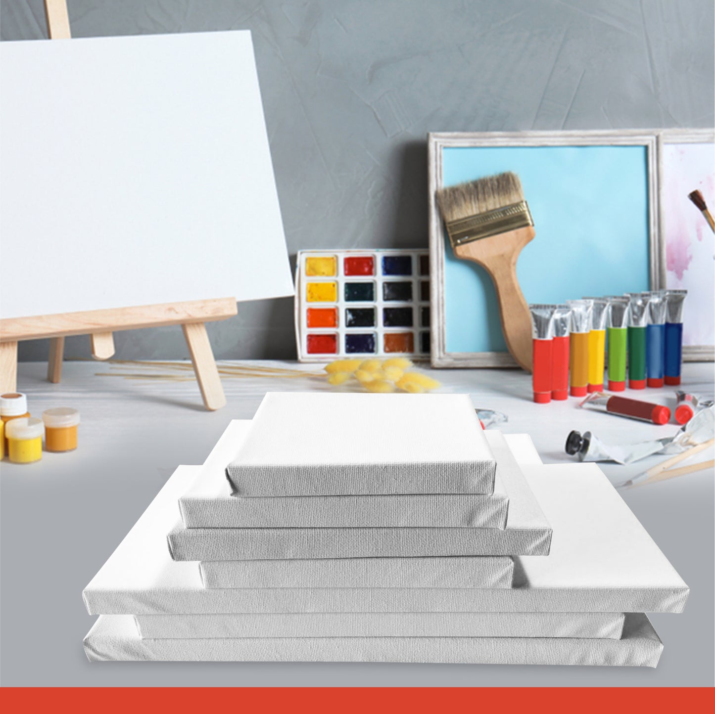 Stretched Mini Canvas Wooden Frame 280gsm 20x30cm