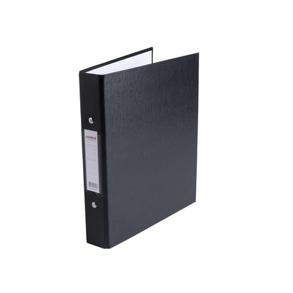 A5 Black Paper Over Board Ring Binder by Janrax
