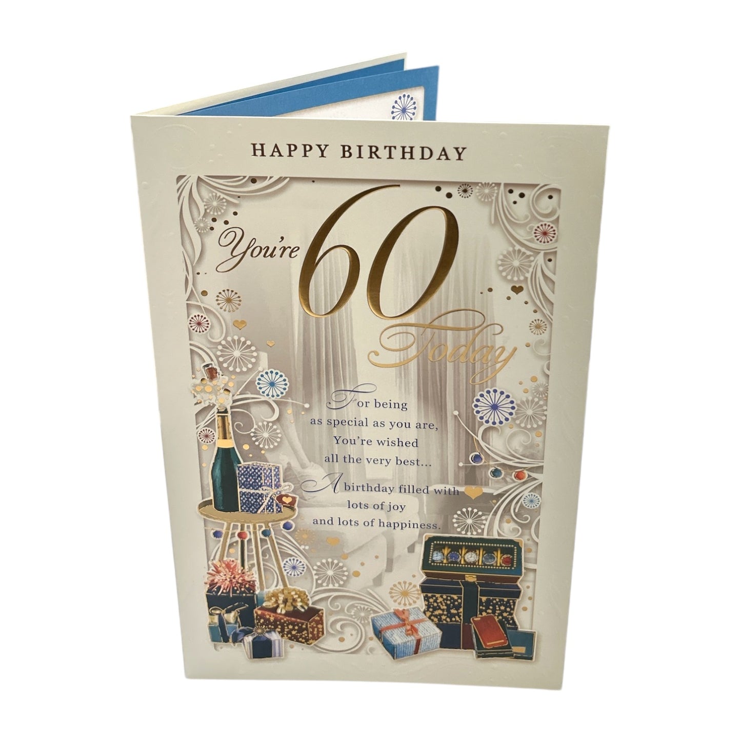 You are 60 Today Open Male Birthday Opacity Card