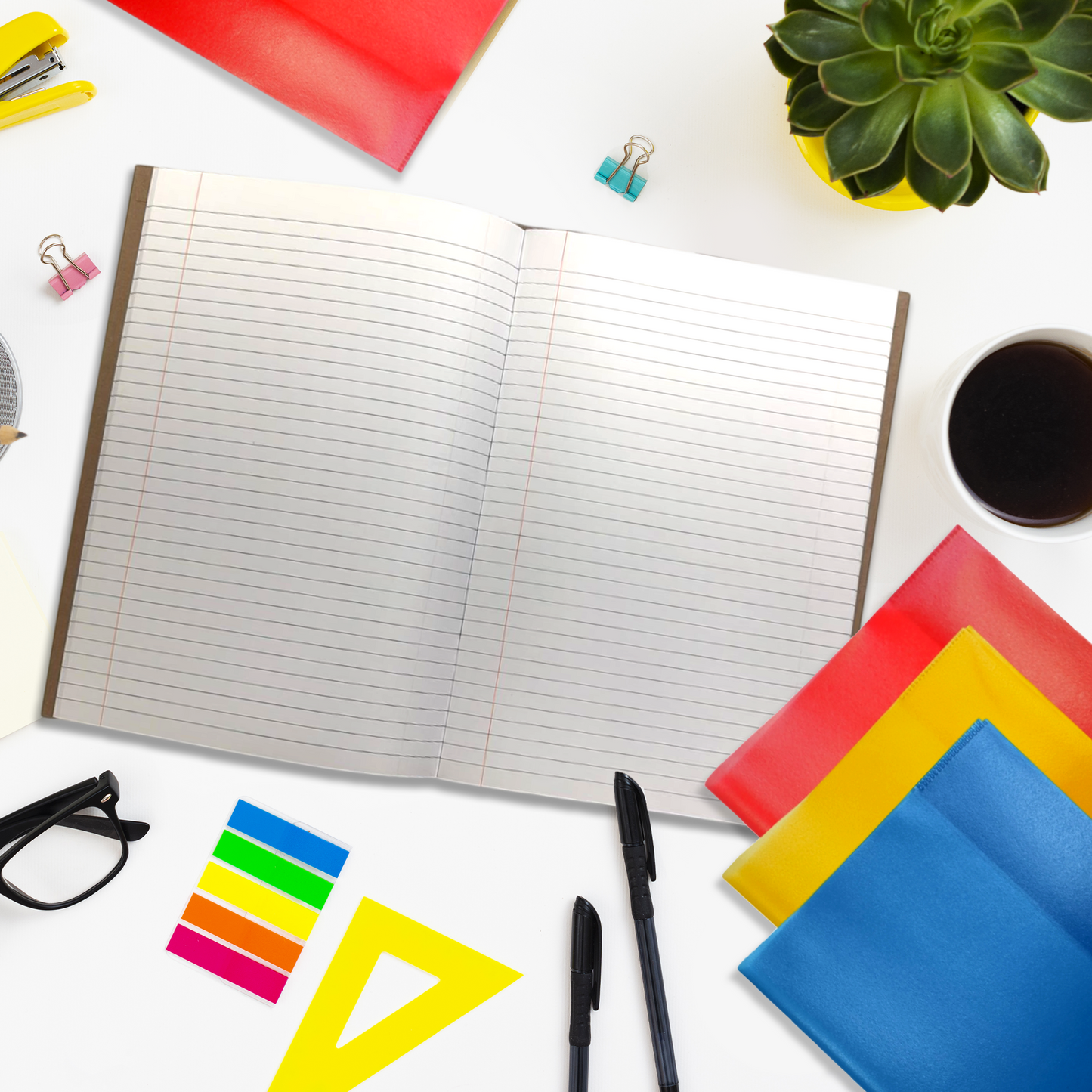 Pack of 10 9x7" Frosted Green Exercise Book Covers