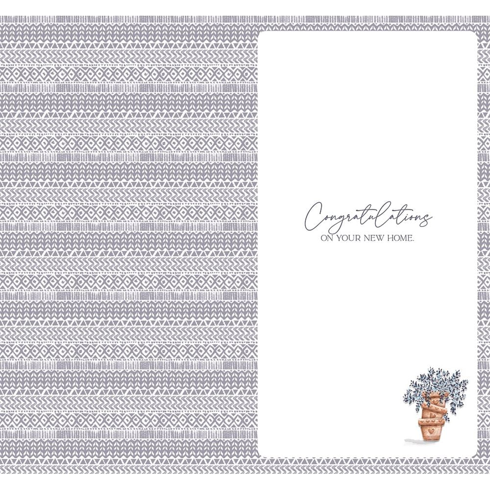 Decorative Shelf and Keys Happy New Home Congratulations Card