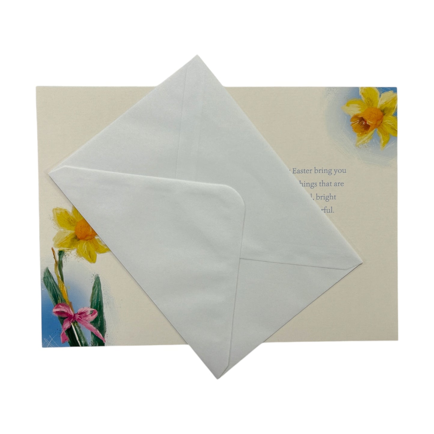 To Mum And Dad Beautiful Yellow Tulip Flower Design Easter Card