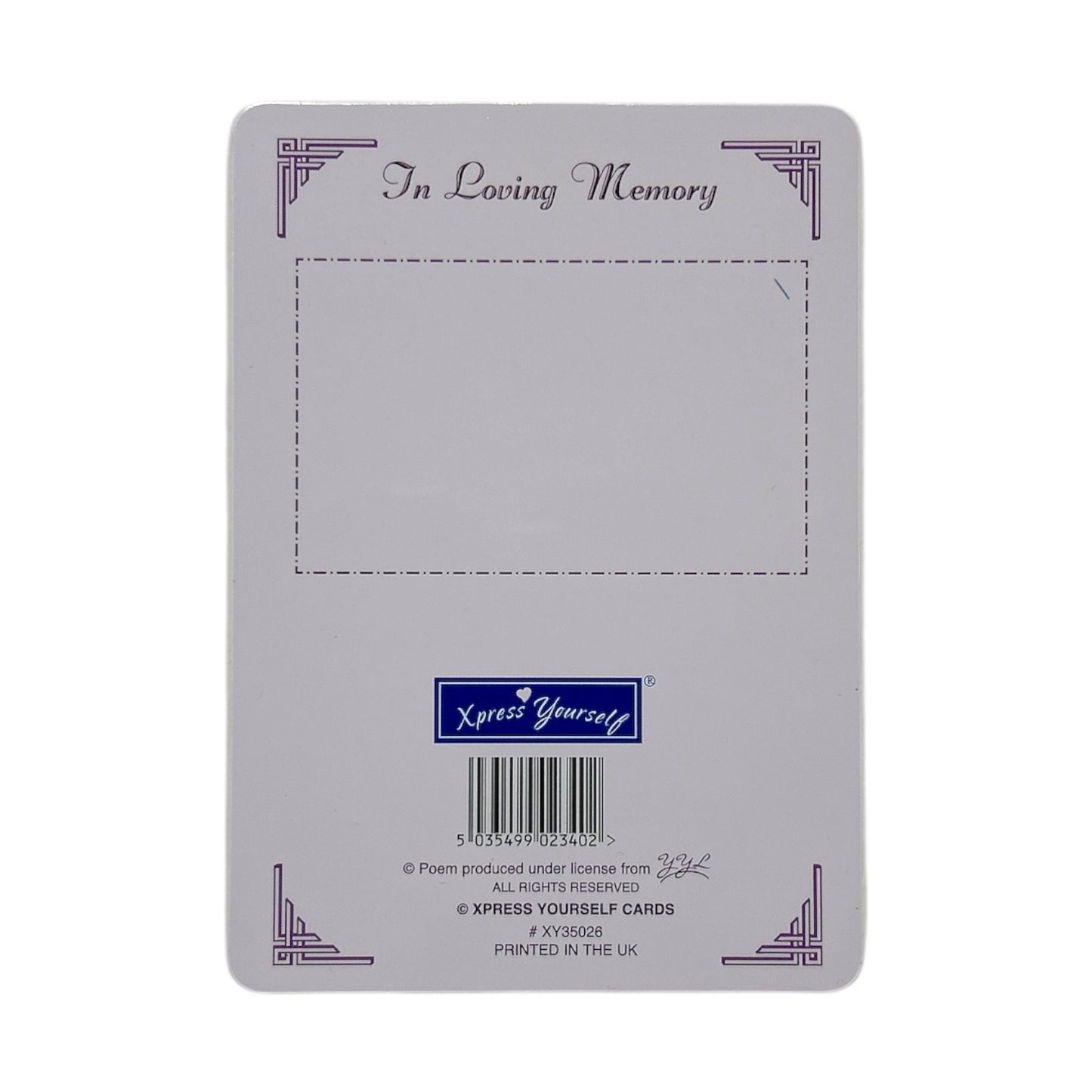 In Loving Memory For A Precious Young Daughter Graveside Memorial Card