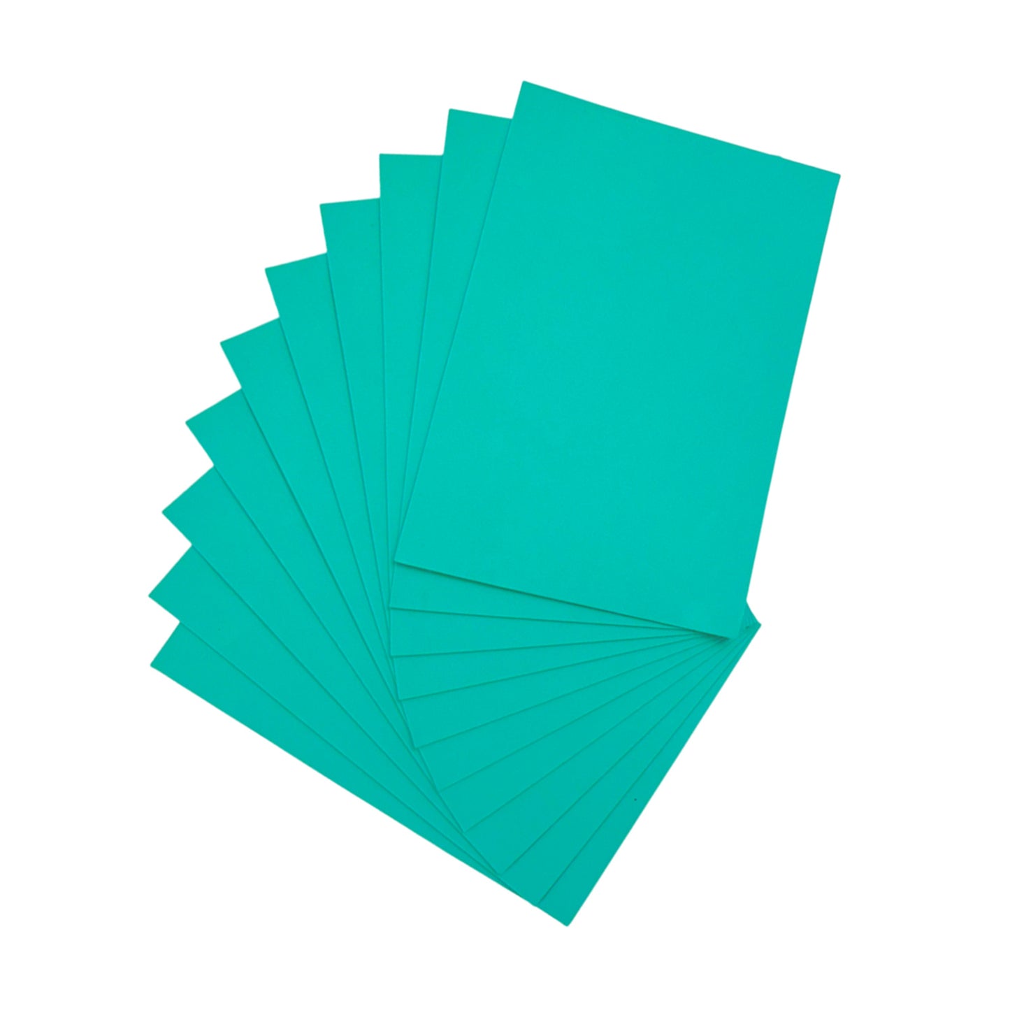 Pack of 50 A5 Aqua Green Coloured EVA Foam Sheets