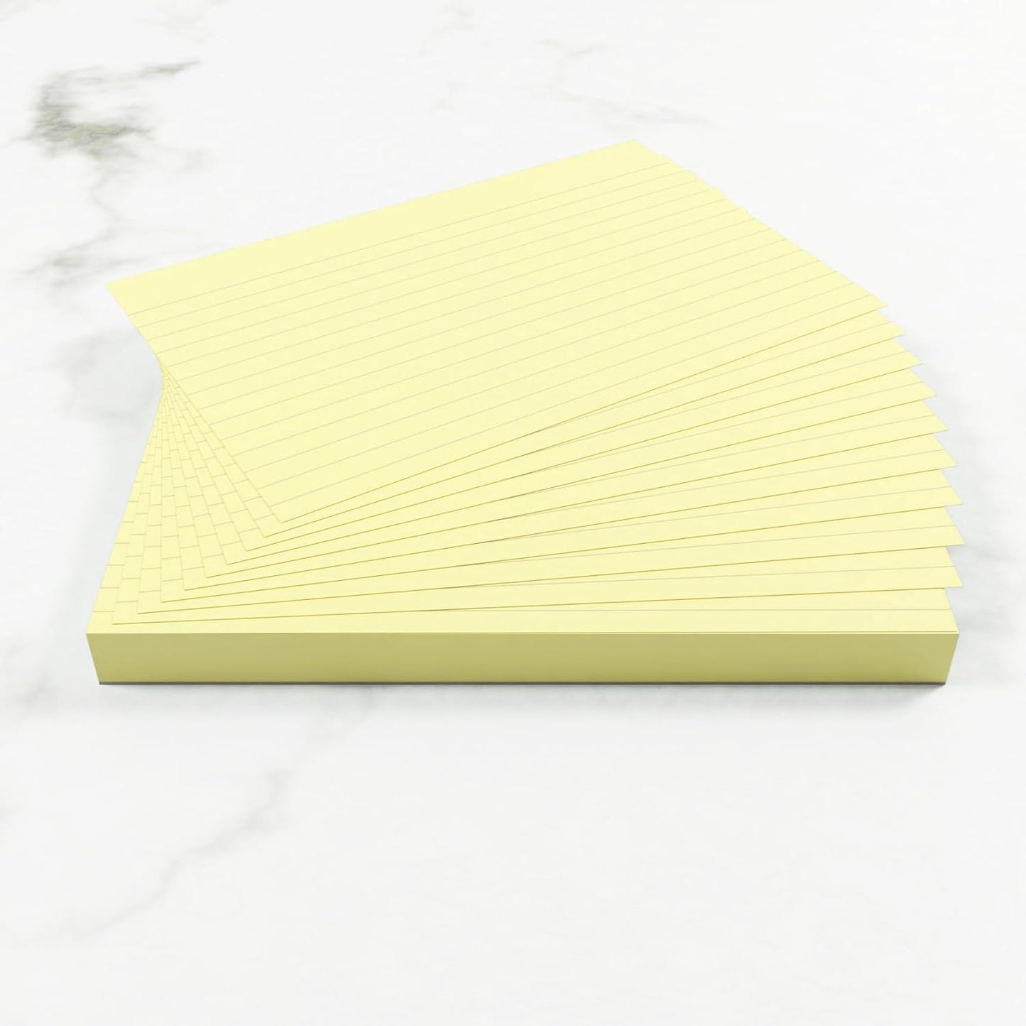 Pack of 50 6x4" SEN Yellow Lined Dyslexia Record Cards