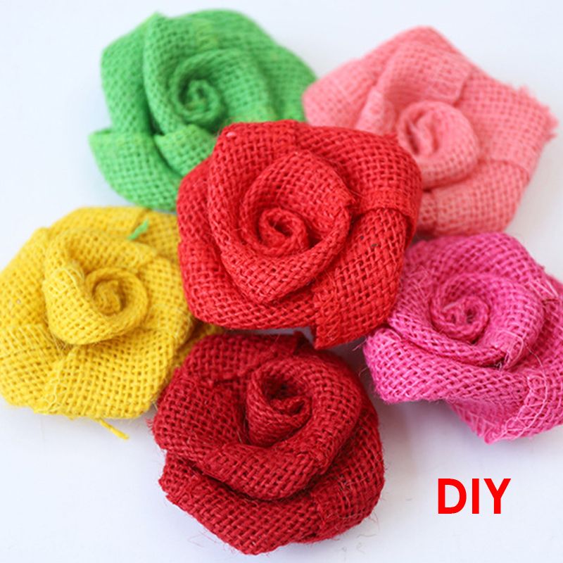 Single Coloured Linen Braided Rope 1m x 6cm