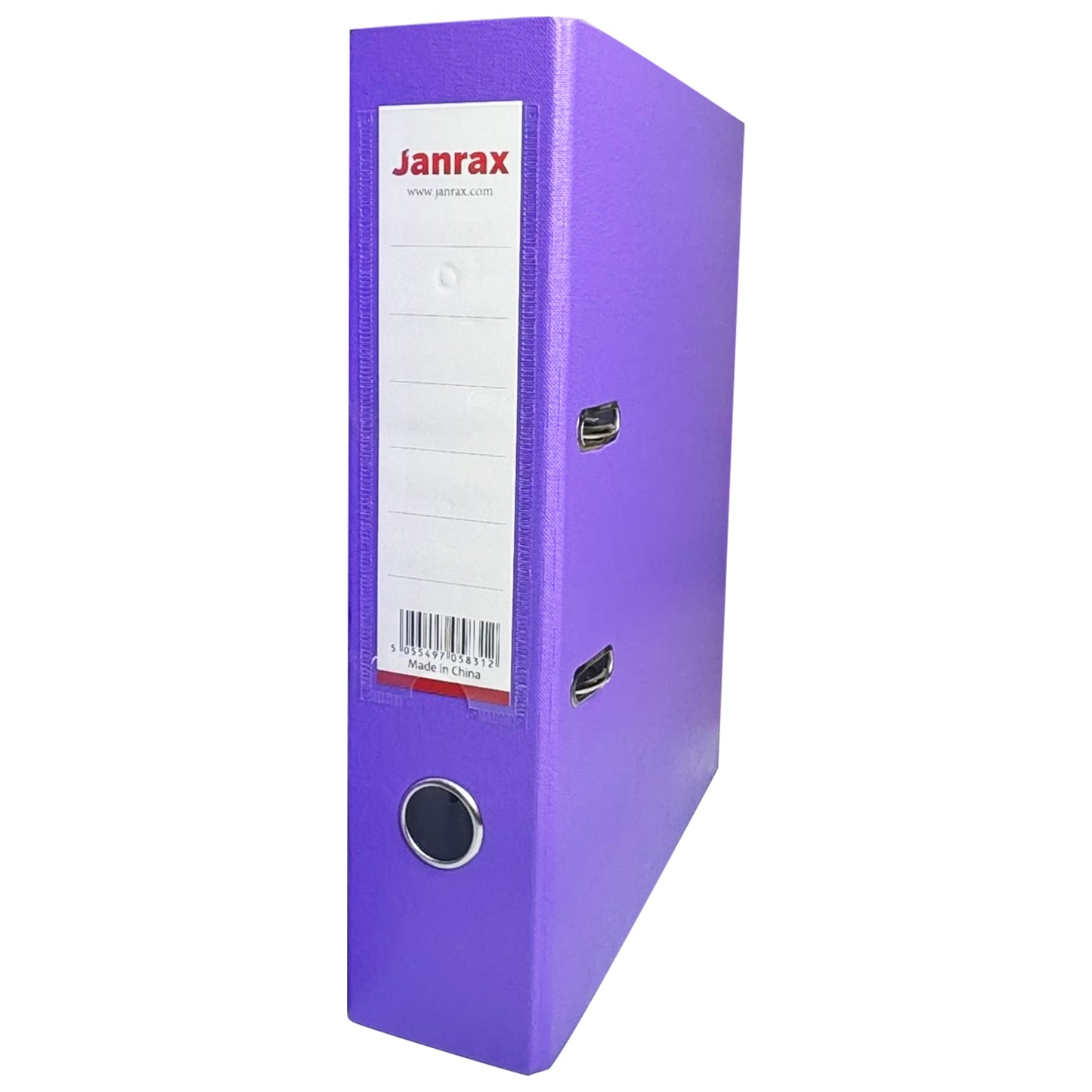 Pack of 5 A4 Purple Paperbacked Lever Arch Files by Janrax