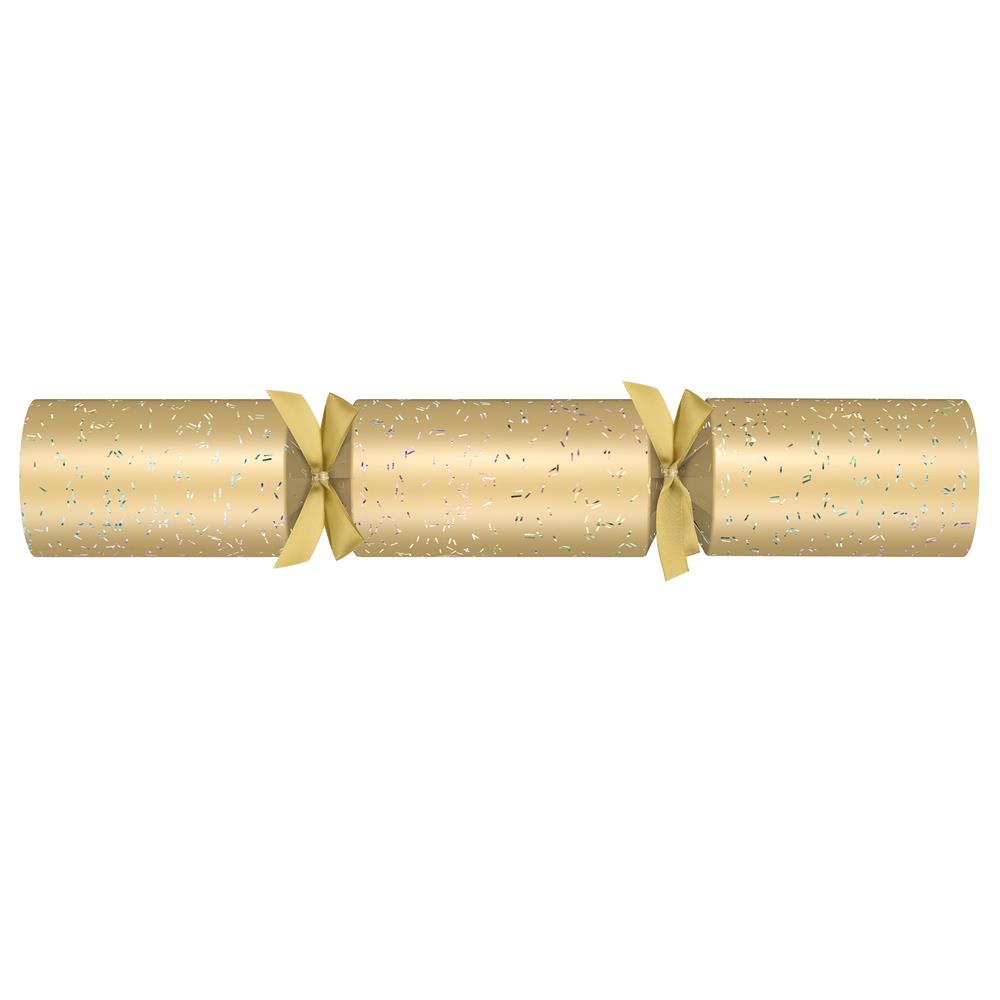 Pack of 25 Deluxe Gold Christmas Dinner Crackers