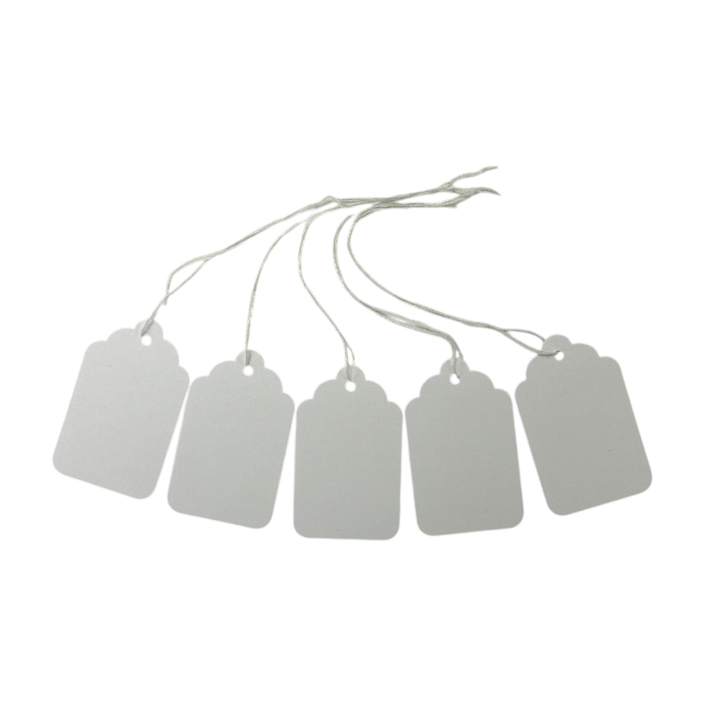 Box of 1000 White Merchandise Tags 73mm x 44mm