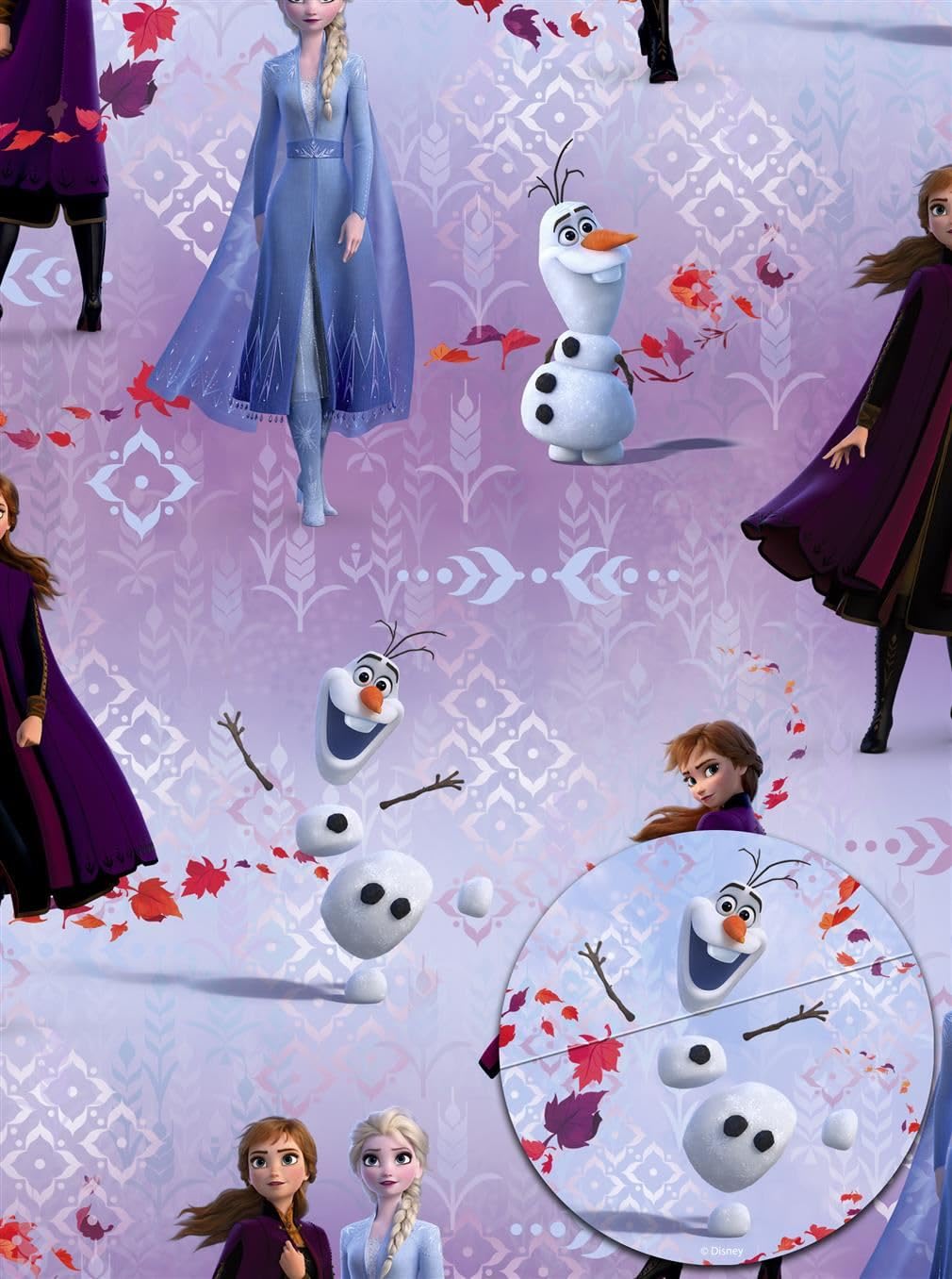 Frozen 2 Disney Gift Wrap Sheets 2 Sheets 2 Tags