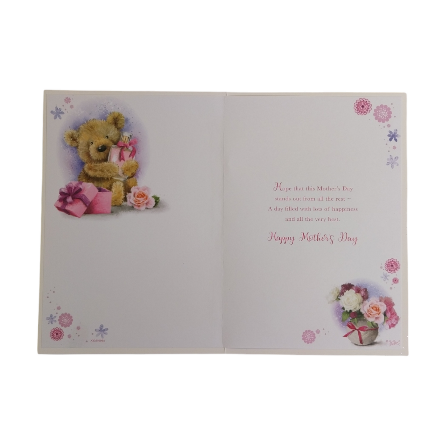 To My Wife Cute Teddy With Perfume Bottle Design Mother's Day Card