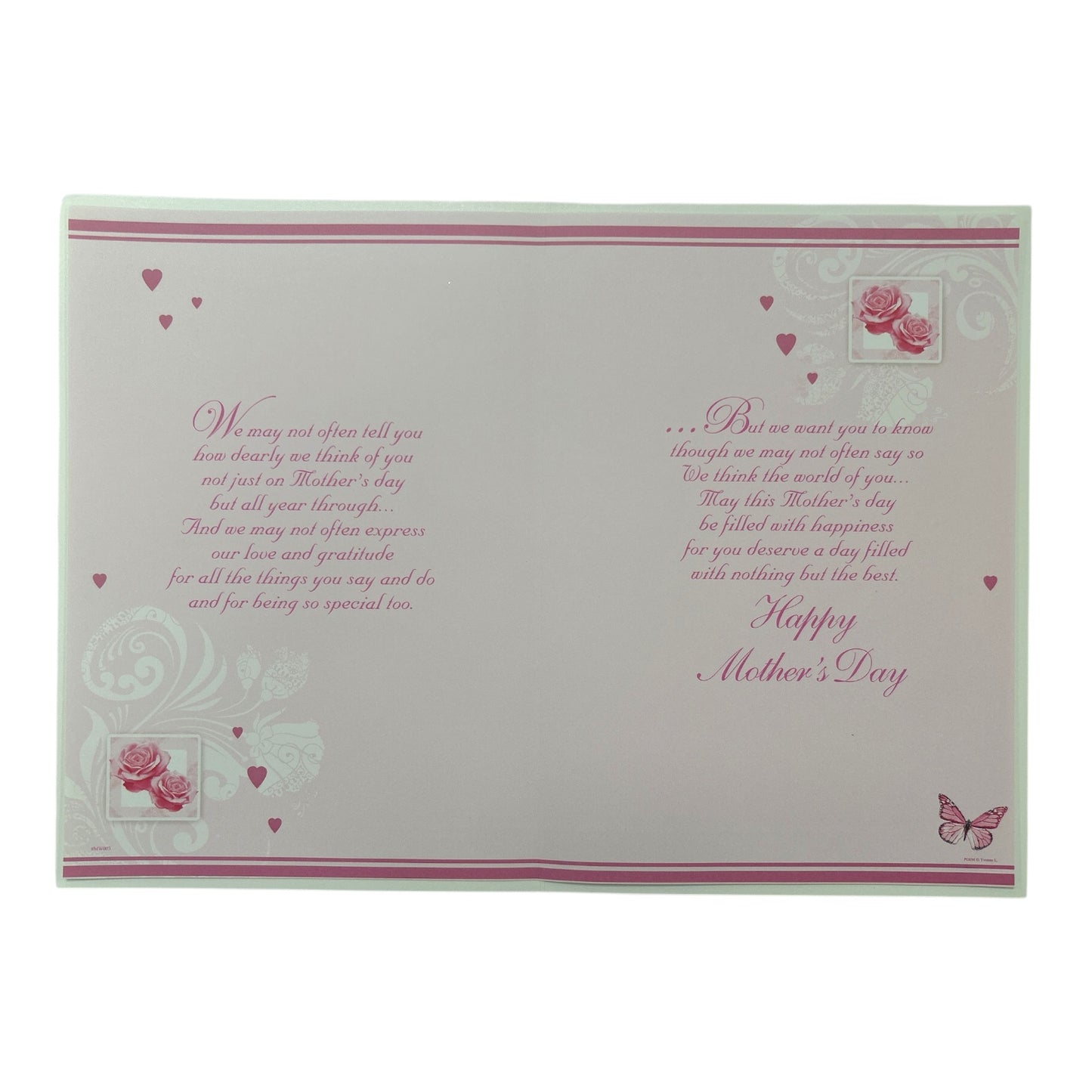 From Both of US Beautiful Bouquet Design Floral Mother's Day Card