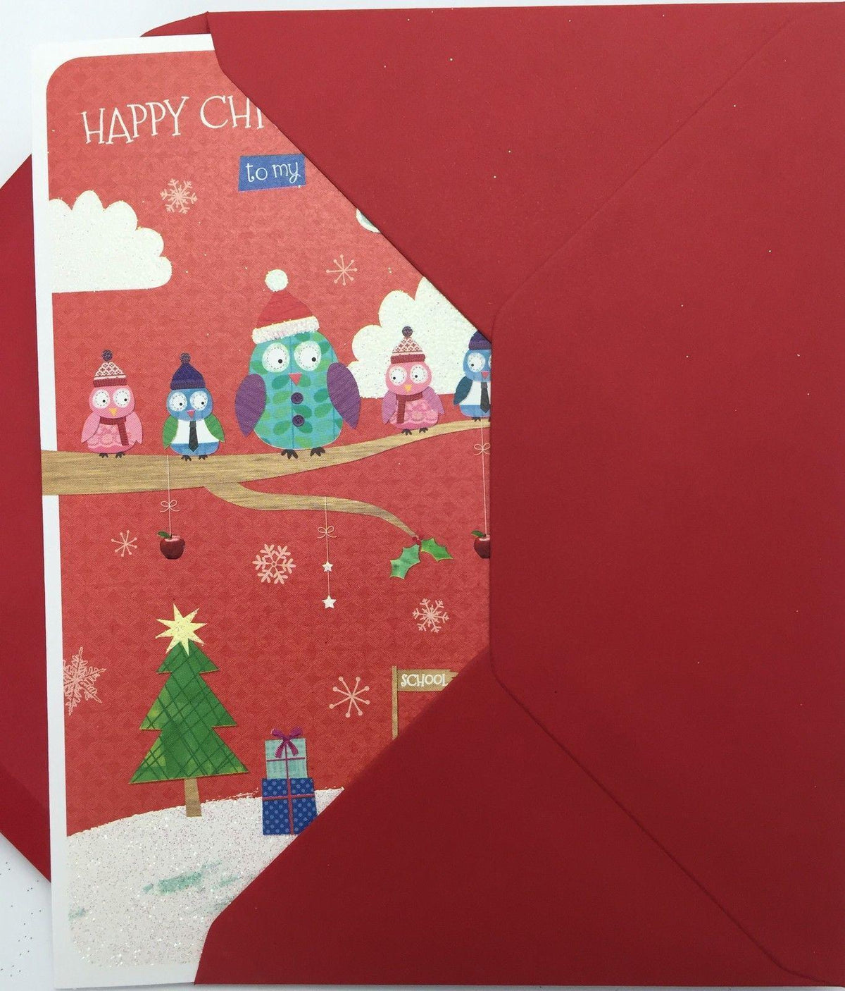 Happy Christmas To MyTeacher, Christmas Greetings Card
