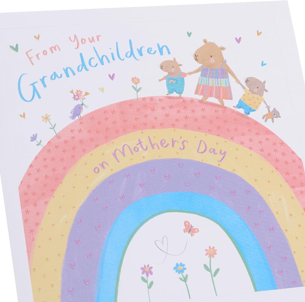 Capybara Design From Grandchildren Mother's Day Card