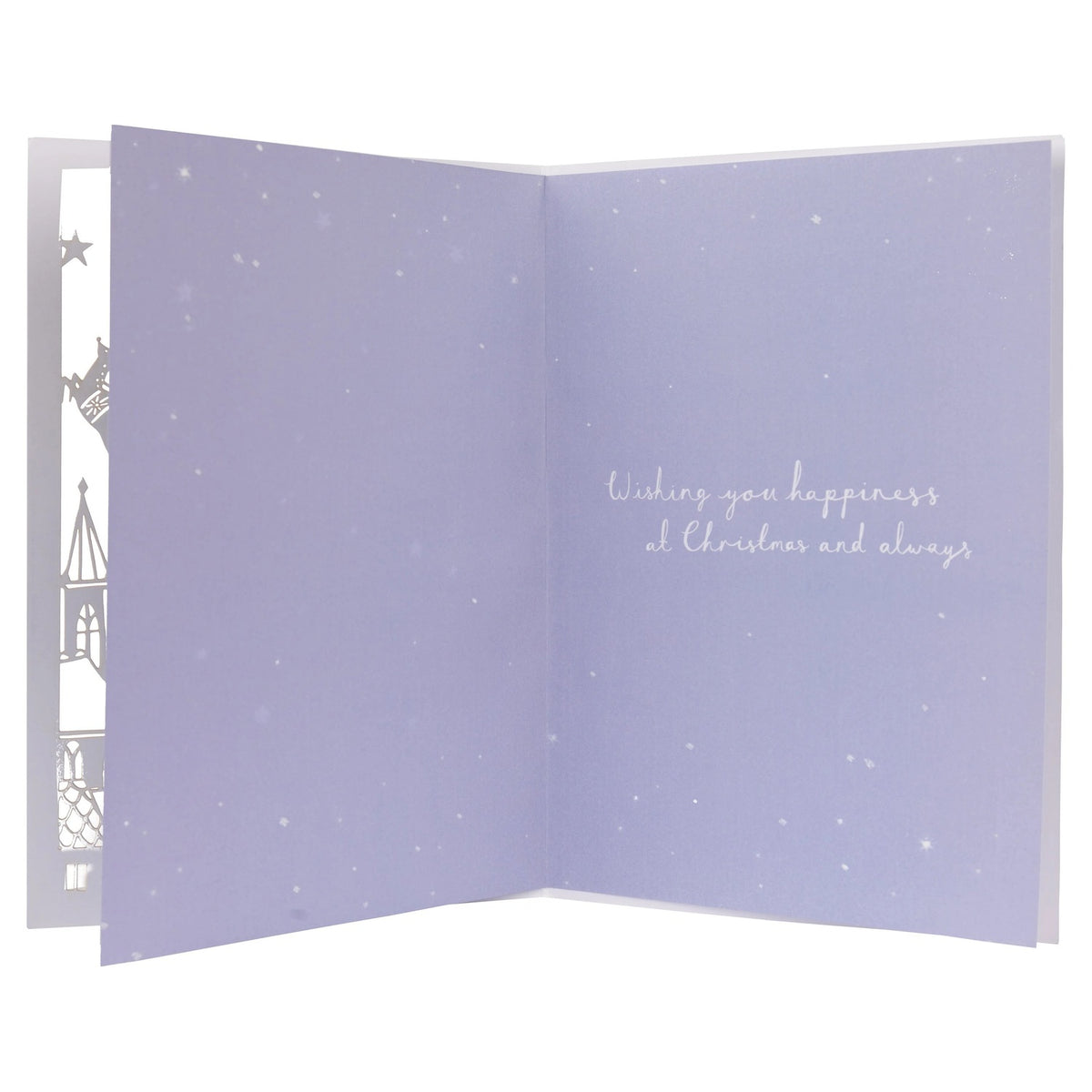 Laser cut Festive Design One I Love Christmas Card
