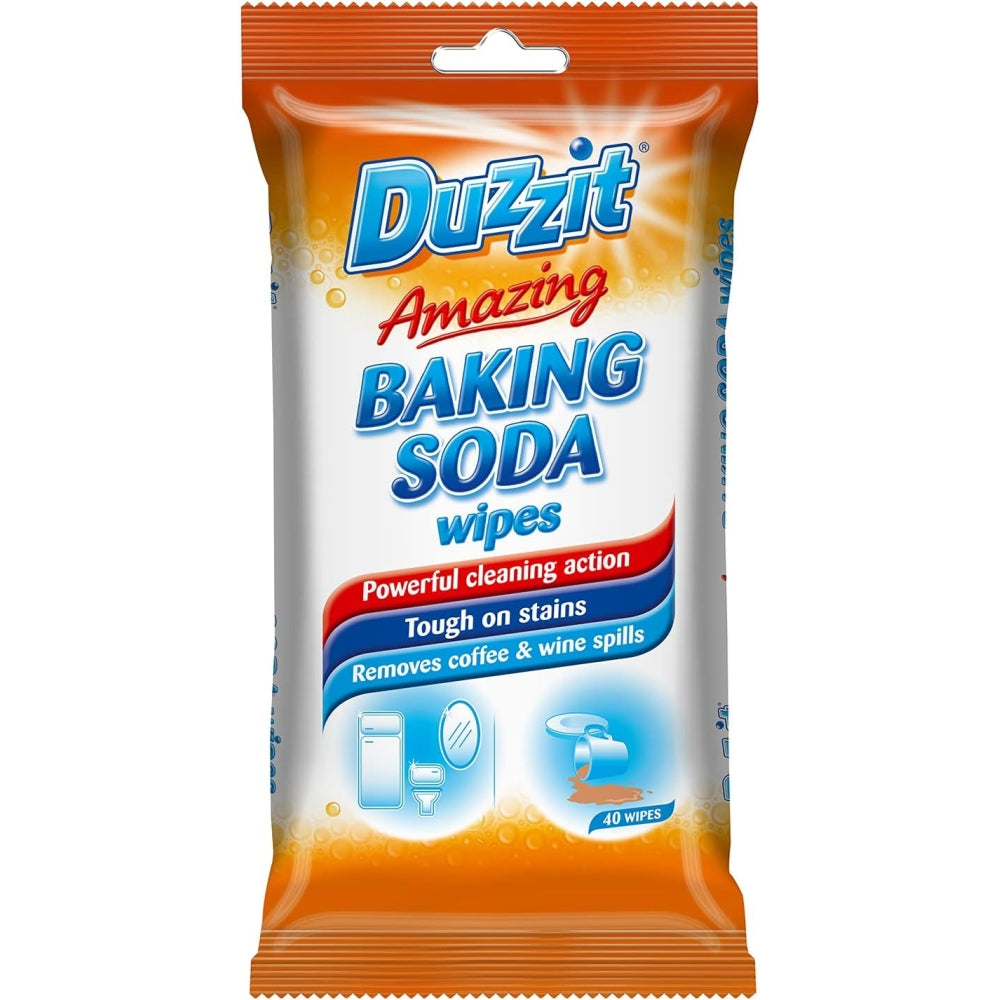 Pack of 40 Duzzit Amazing Baking Soda Wipes