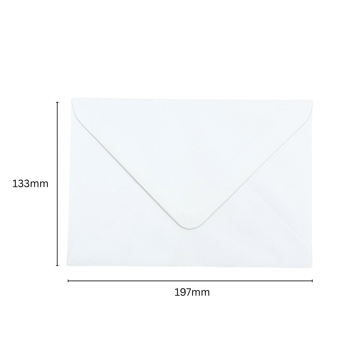Pack of 1000 White 100gsm 133x197mm Gummed Envelopes