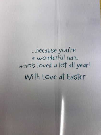 Wonderful NAN Cute Elliot & Buttons Easter Greeting Card