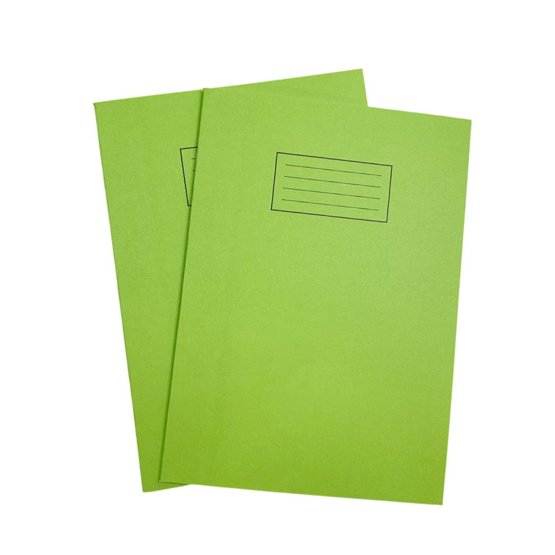 Janrax A4 Green 80 Pages Feint and Ruled Exercise Book