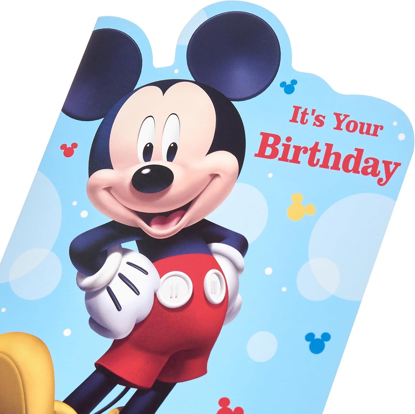 Mickey Mouse Design Kids Birthday Card