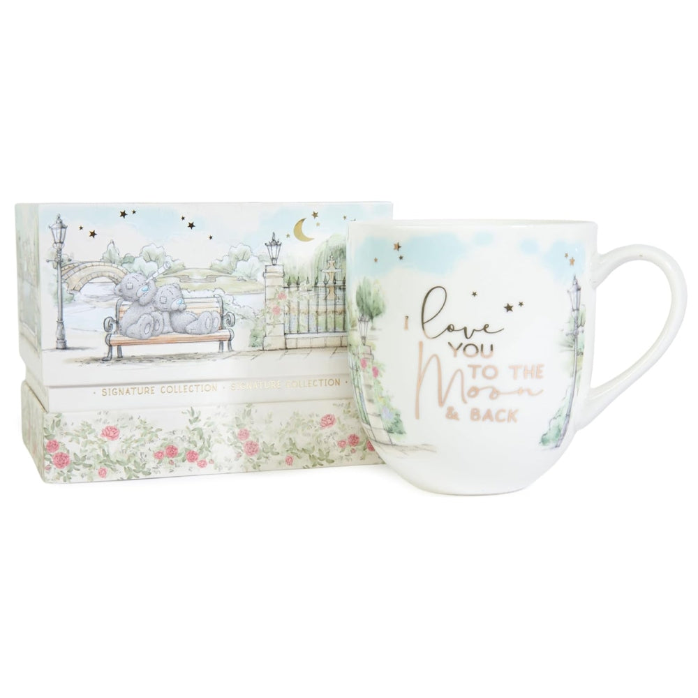 Me to You Tatty Teddy Luxury Bone China 'Moon and Back' Mug for A Loved One Presented in Satin-Lined Gift Box Signature Collection
