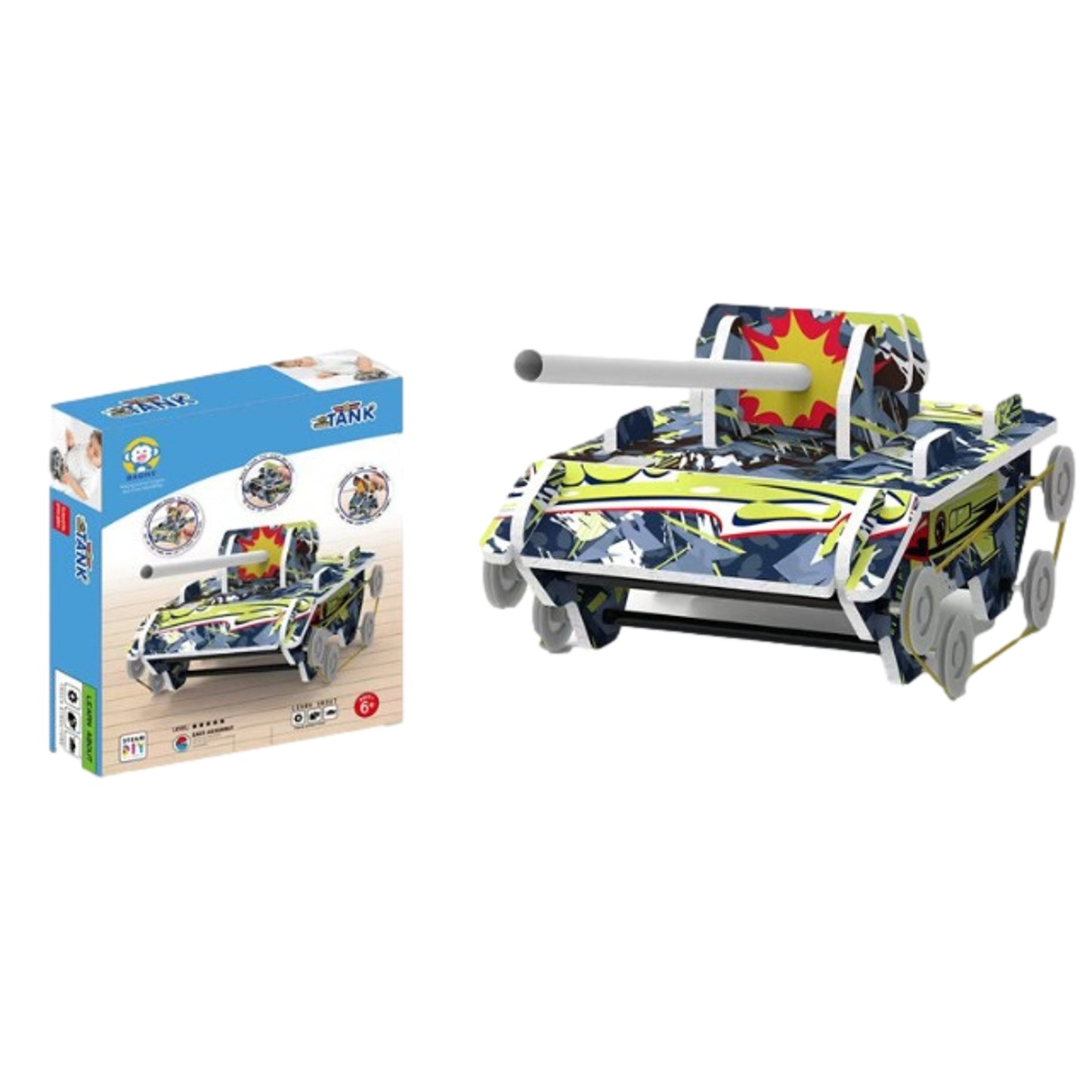 Tank DIY Mechanical Motion Builder Stem Toy with Instruction Book