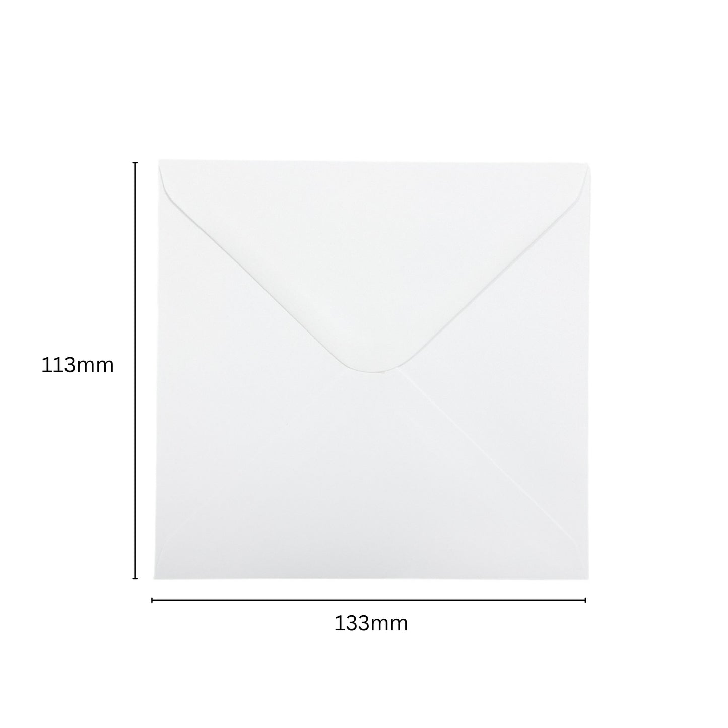 Pack of 50 White 100gsm 113x113mm Gummed Envelopes