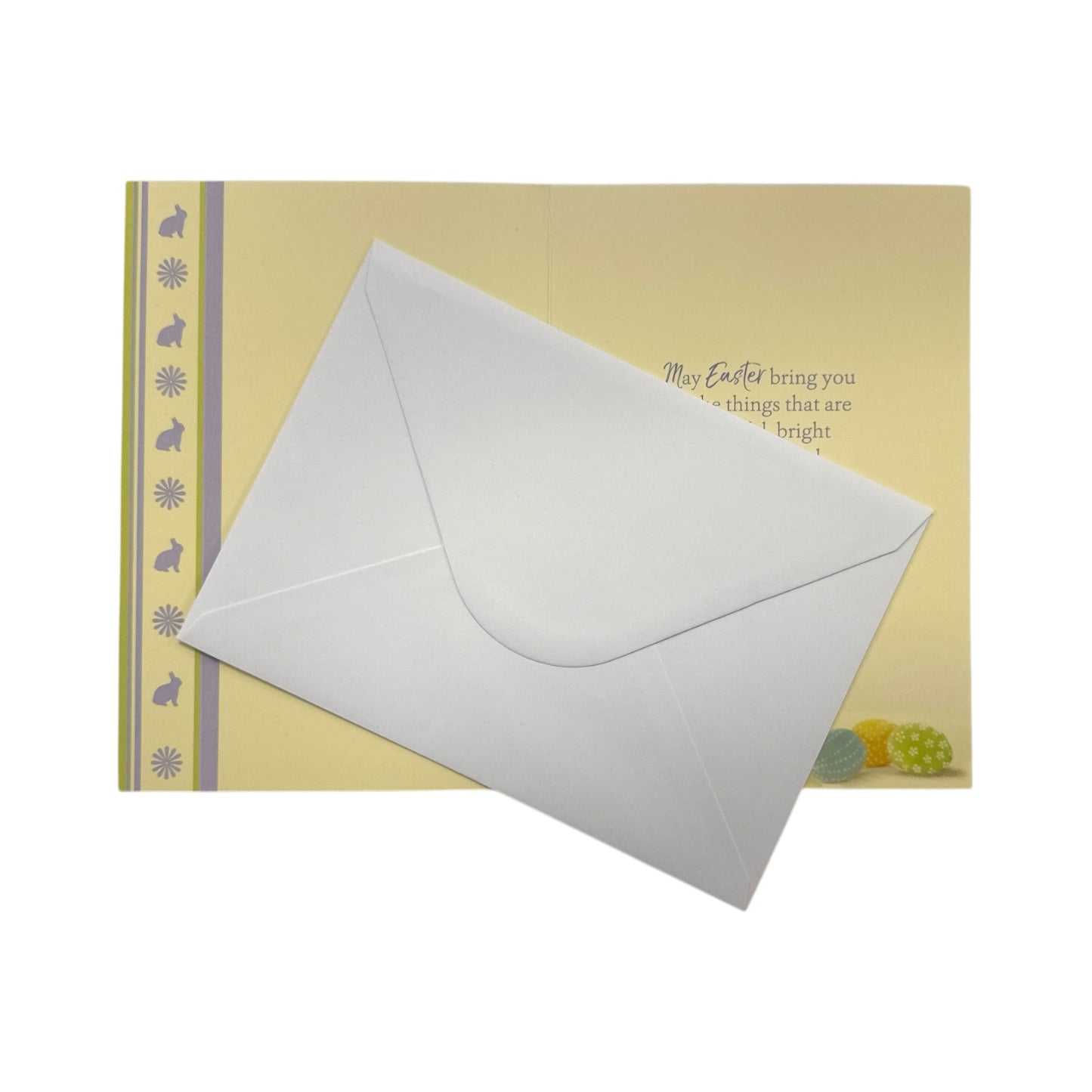 For Grandma And Grandad Flower Pot And Colourful Eggs Design Easter Card