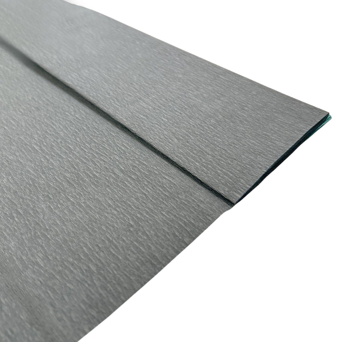 Pack of 5 Grey Crepe Paper Sheets 50cm x 2m 17GSM 35% Stretch Craft Paper