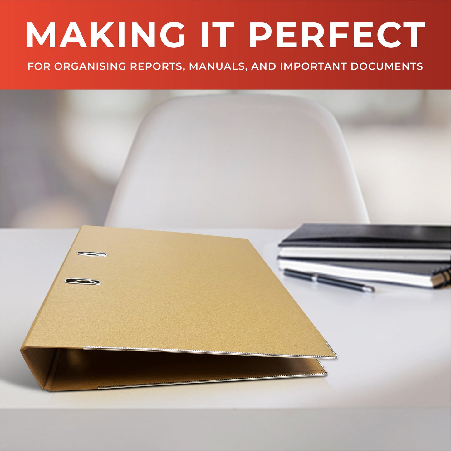 A4 Kraft Lever Arch File