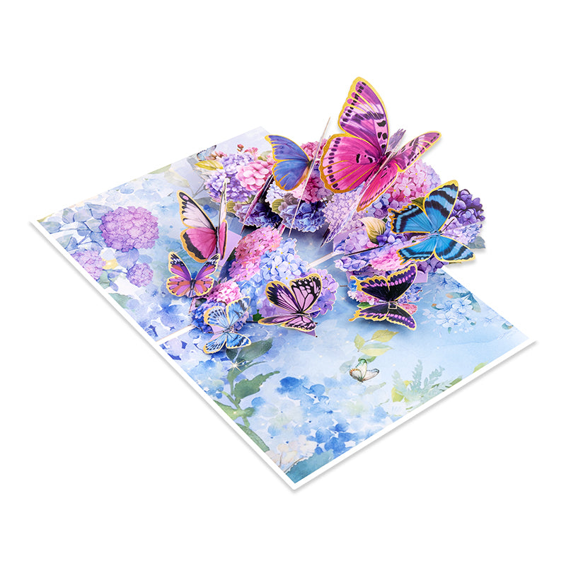 Fluttering Grace Pop Up Butterfly 3D Pop Up Card