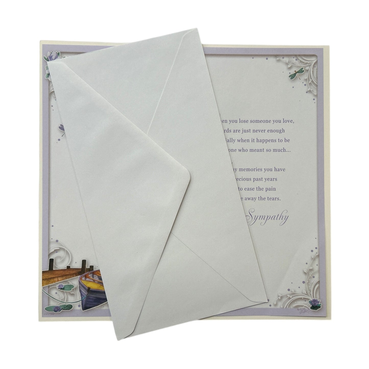 Loss of Father Dockside Design Sympathy Opacity Card