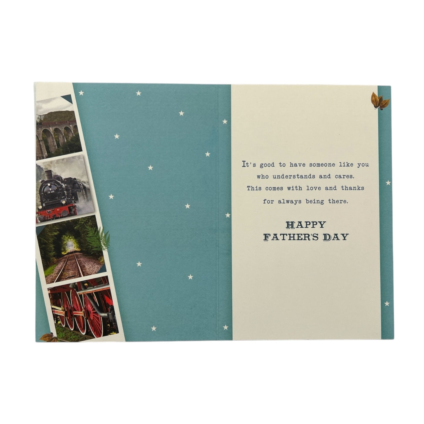 Vintage Style Photographic Train Design Father's Day Card