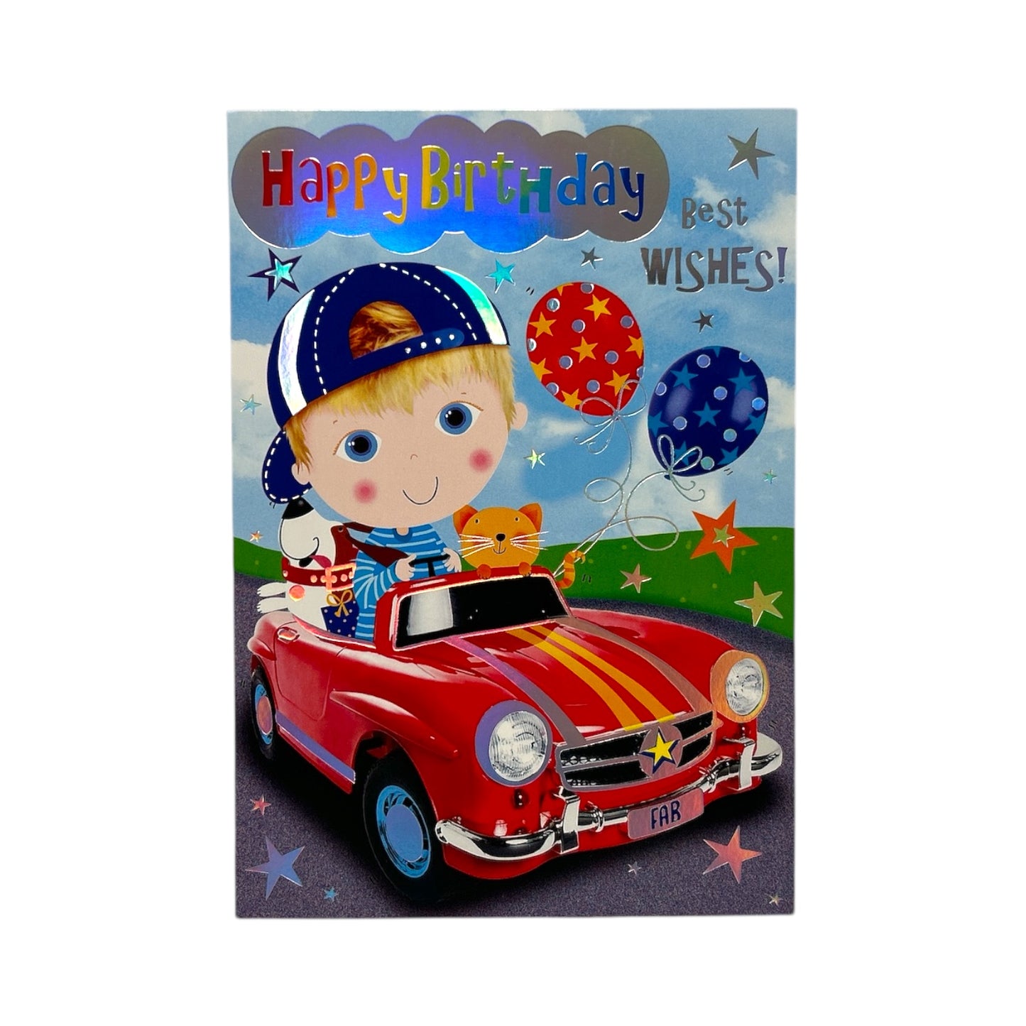 Trendy Pops Best Wishes Open Male Juvenile Birthday Card