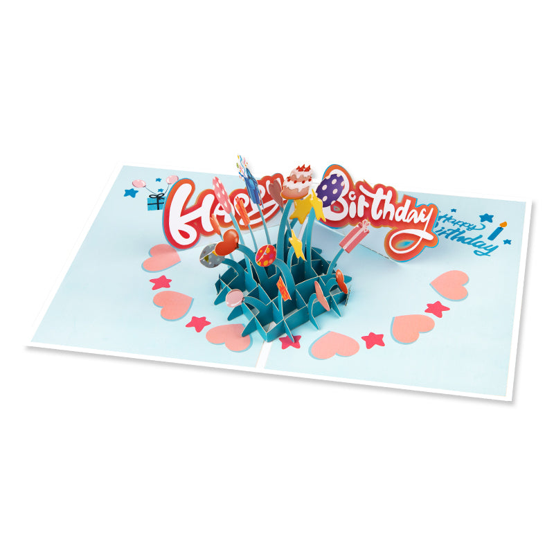 Balloon Bliss Sprinkle Joy 3D Pop Up Birthday Card