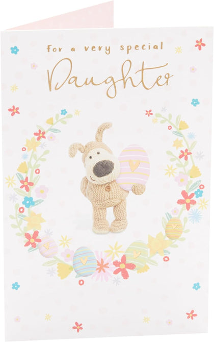 For A Very Special Daughter Boofle With an Egg Easter Card