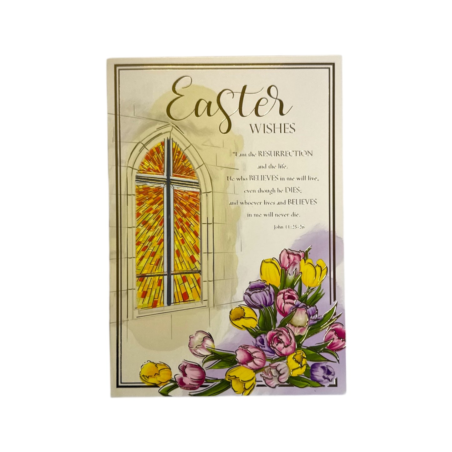 Easter Wishes Religious Blessings Greeting Card