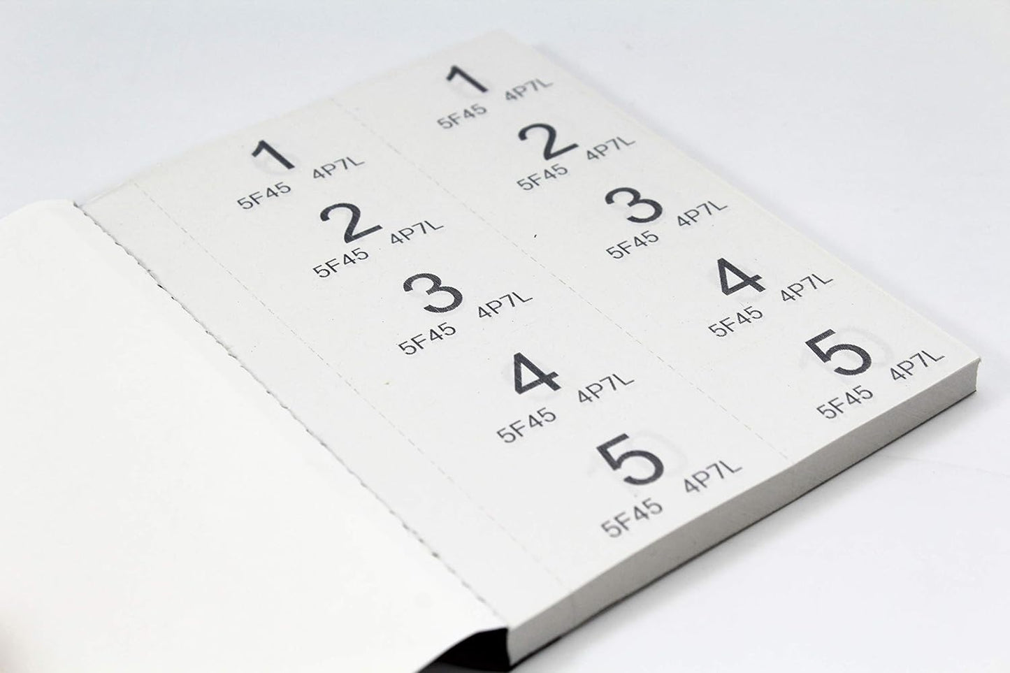 1 - 500 Raffle and Clockroom Tickets with Security Numbering