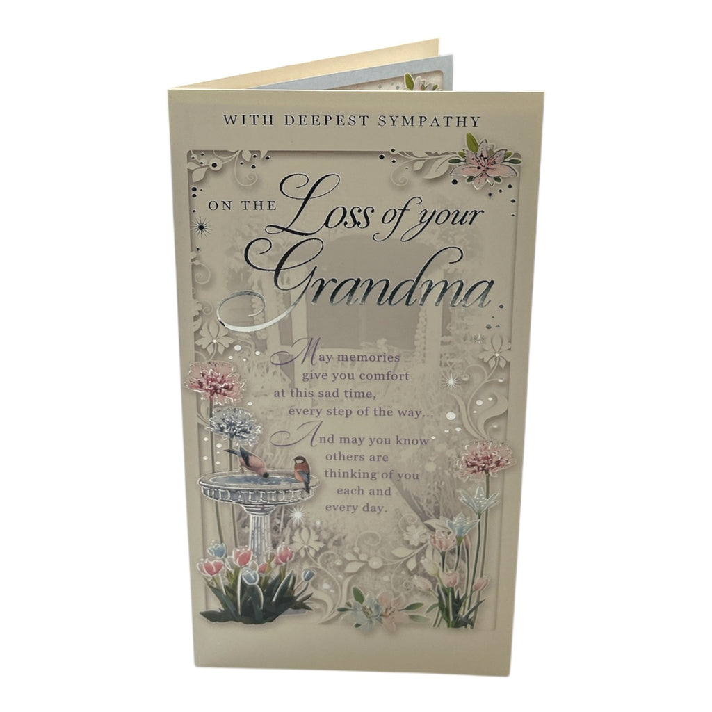 Loss of Grandma Floral Design Sympathy Opacity Card– Choice Wholesale