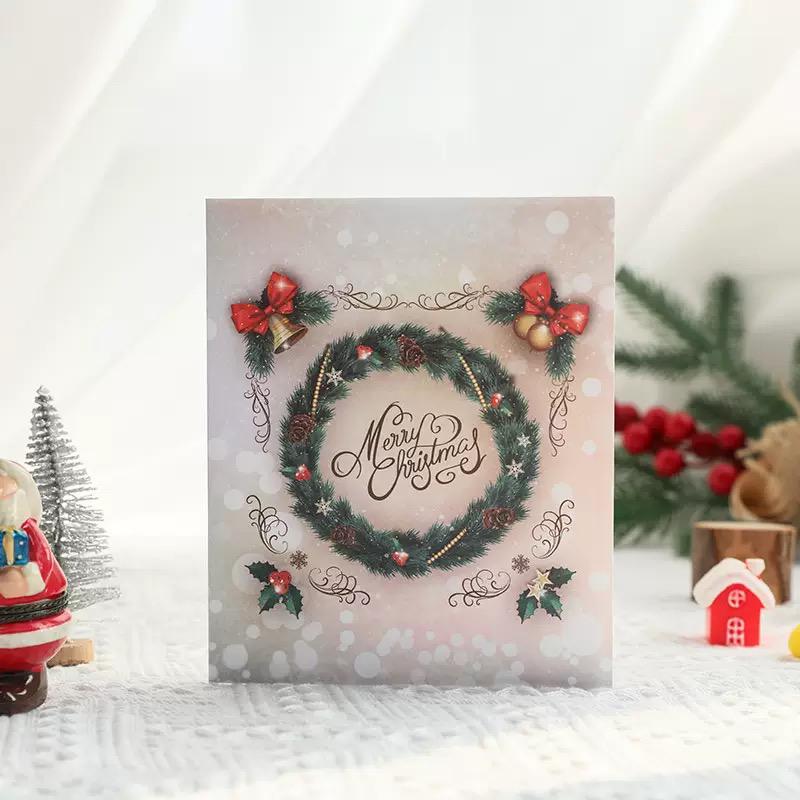 Golden Bells & Fireplace Holiday 3D Pop Up Christmas Card