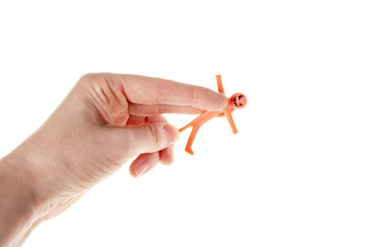 Pack of 12 Halloween Stretchy Smile Face Figures