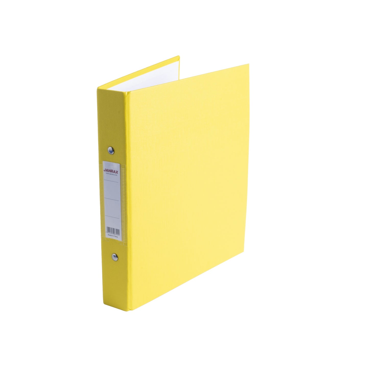 Pack of 10 A5 Yellow Paper Over Board Ring Binders by Janrax