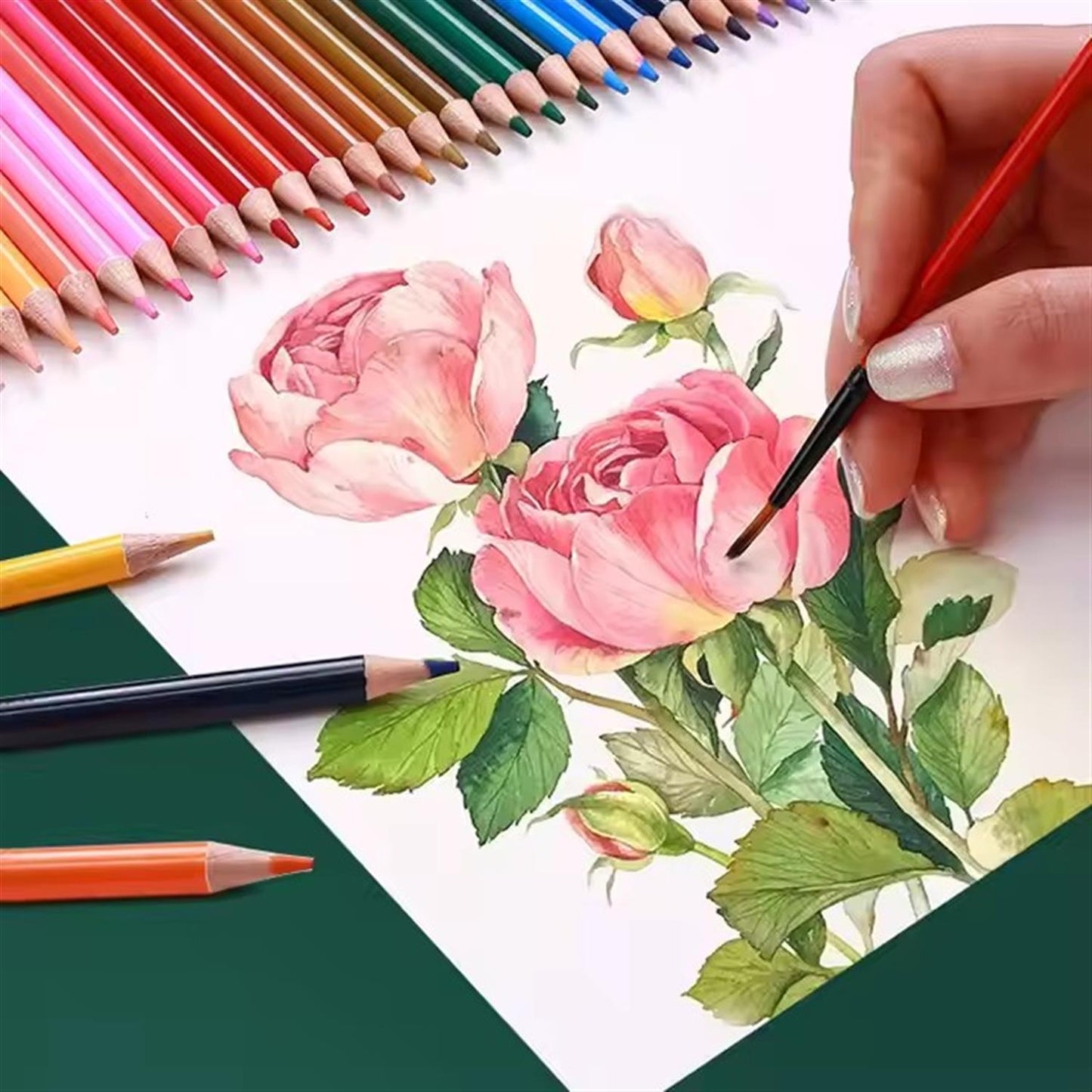 Pack of 120 Professional Water Coloured Pencils