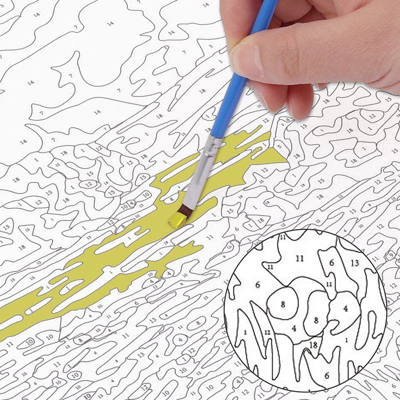 Canvas DIY Colour Your Own Painting by Numbers