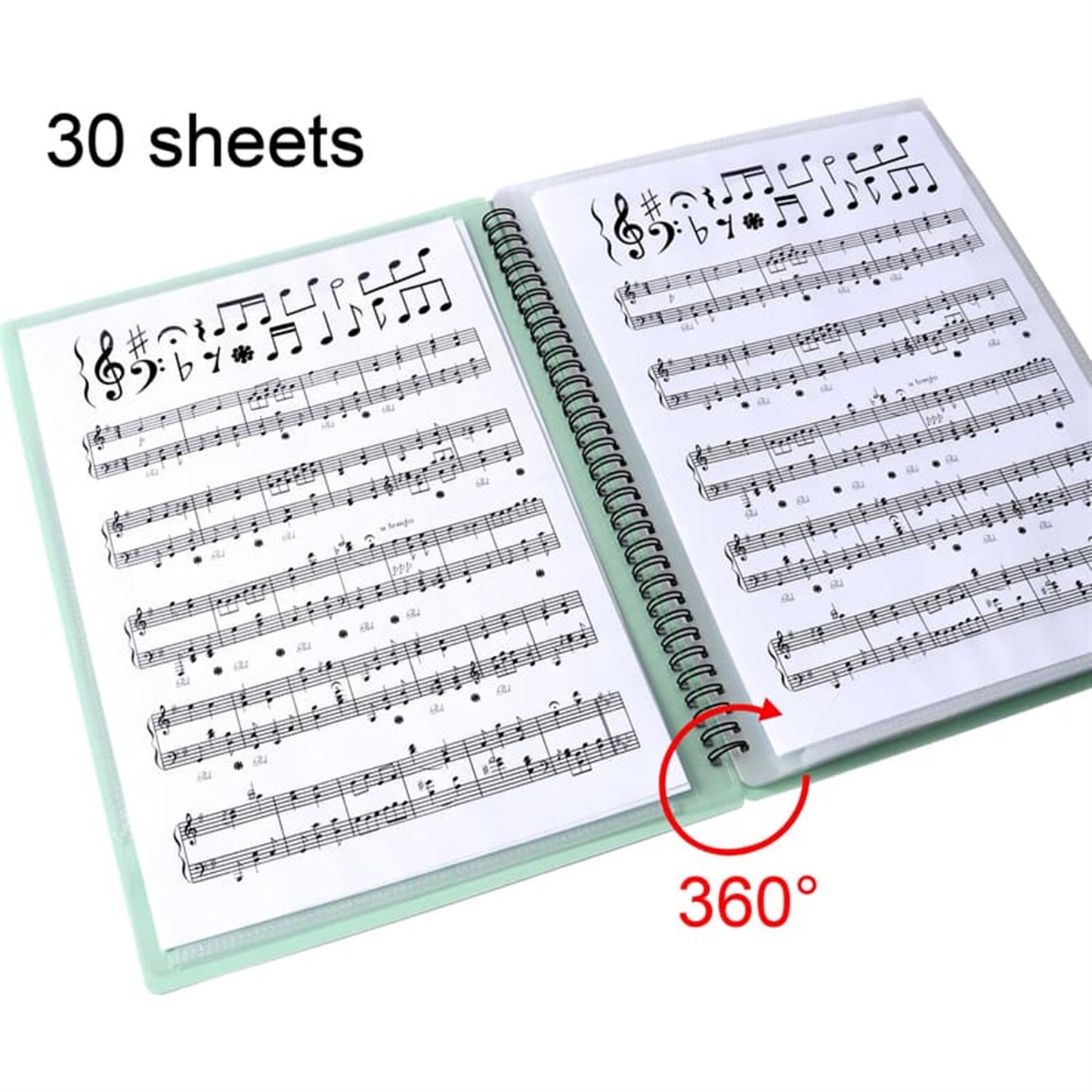 Single A4 30 Sheets PP Music Design Folders