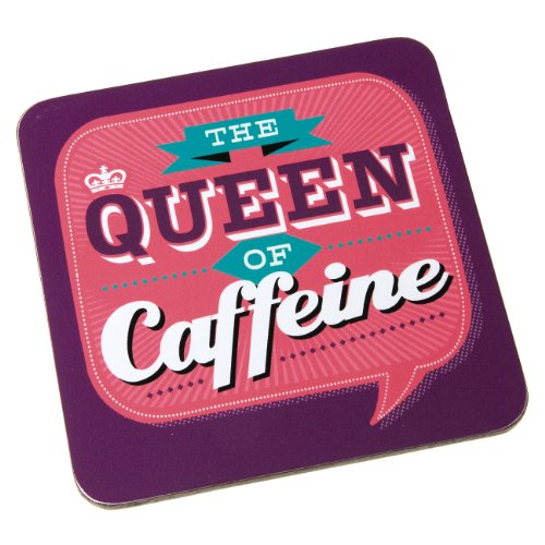 Back Chat Backchat 'The Queen of Caffeine' Coaster