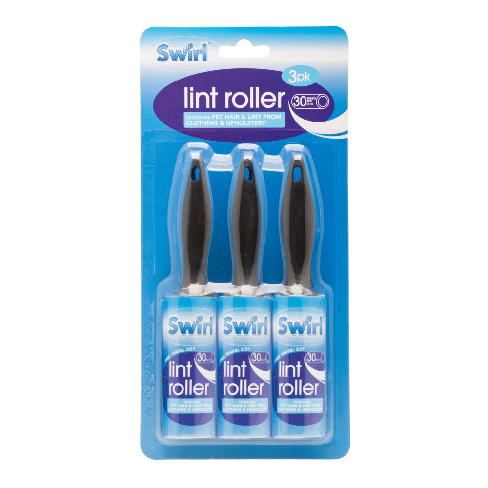 Pack of 3 Swirl Lint Rollers