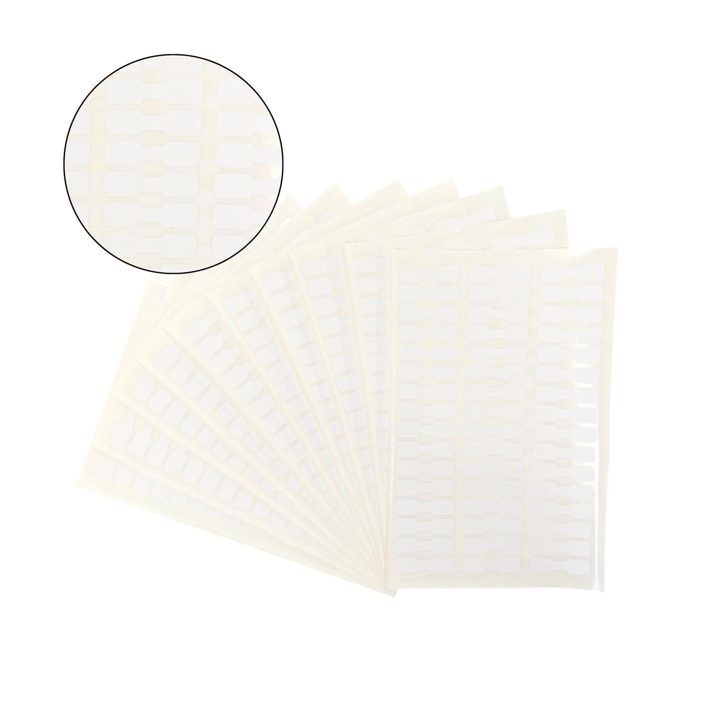 Pack of 6912 White Jewellery Labels 10x38mm